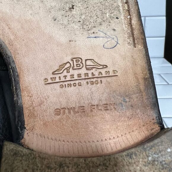 Bally Loafers Men’s Dress Shoes Black Leather Slip On’s Size 8 - Picture 12 of 15